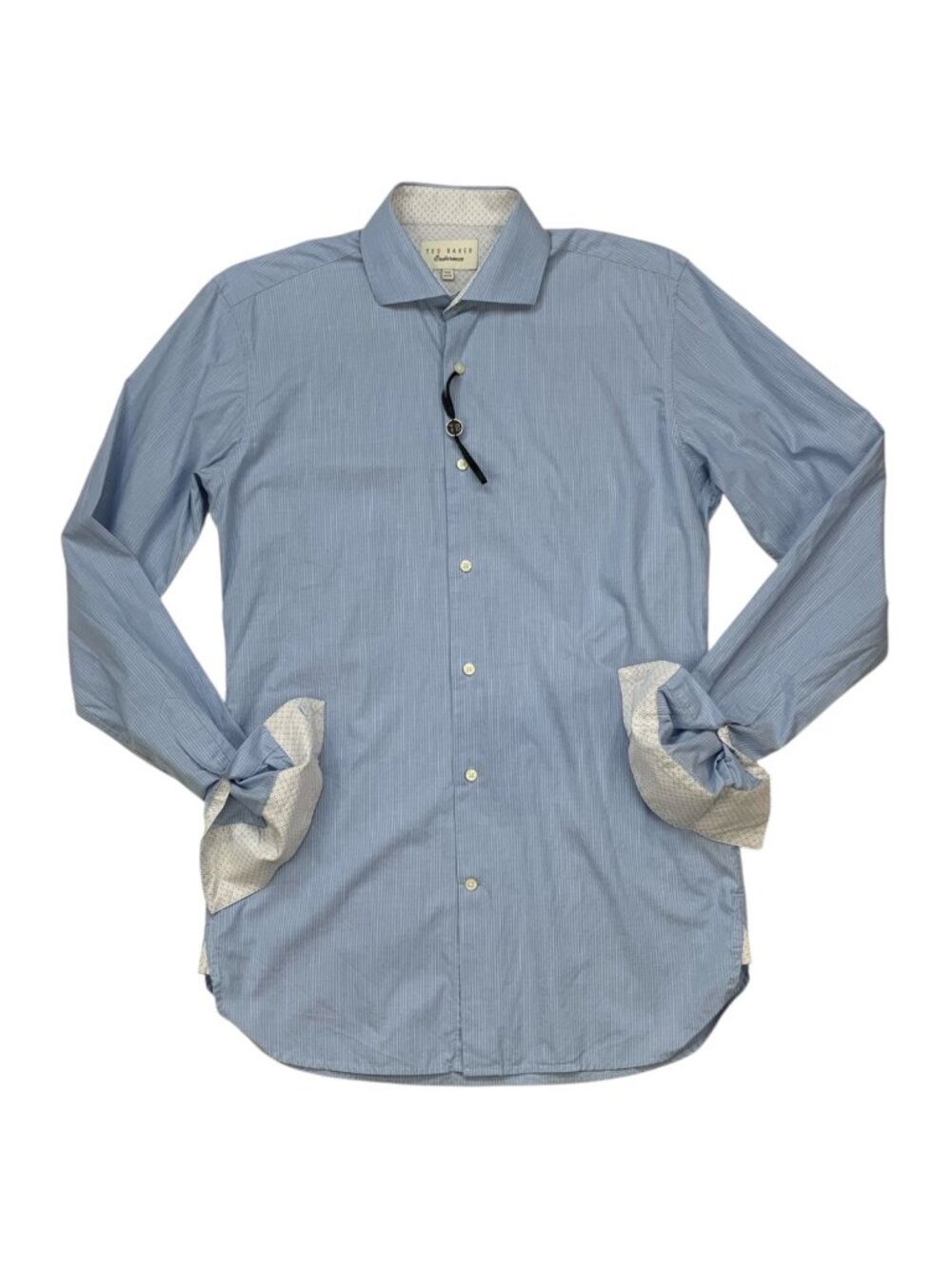 Ted Baker Seashos Dress Shirt 14.5 Blue Striped